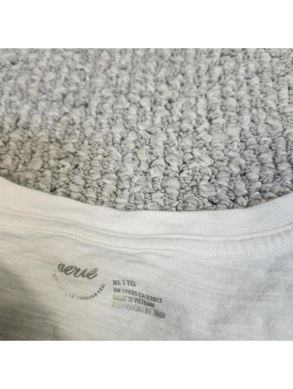 Aerie Take It Easy Turtle Graphic T-Shirt White Size XL - Picture 4 of 8